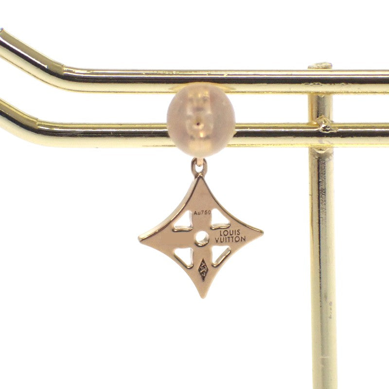 ルイヴィトン LOUIS VUITTON モノグラム・イディール Q96168 ピアス K18イエローゴールド ダイヤモンド レディース【中古】【ABランク】