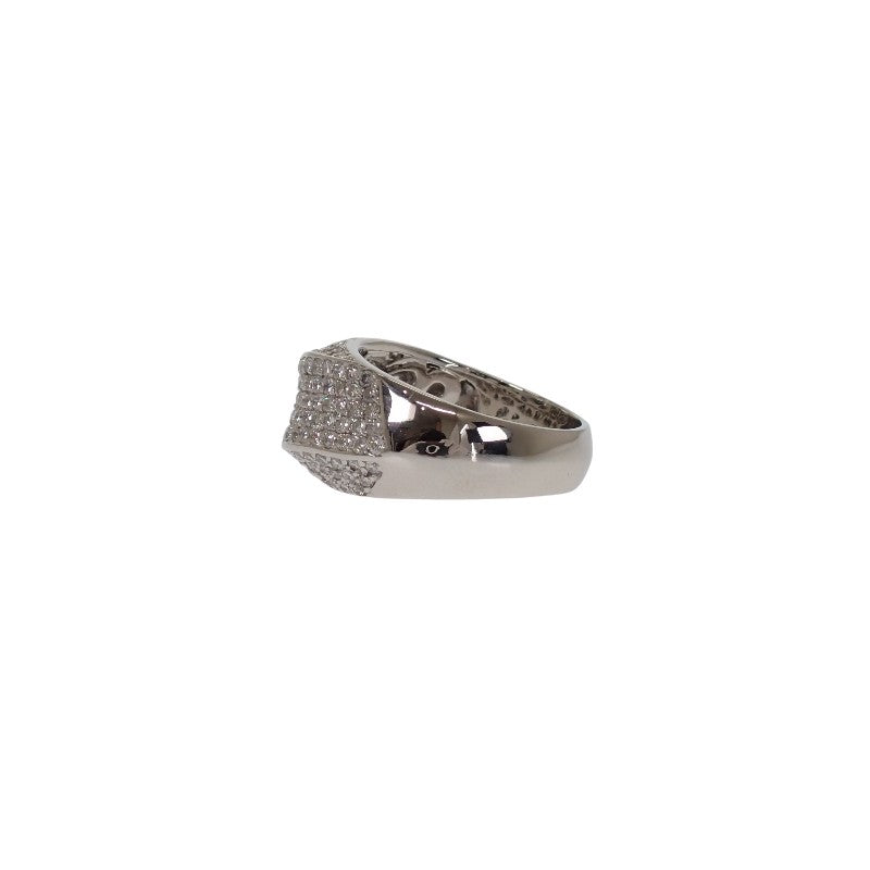 Design Jewelry Pavé Diamond Ring Pt900 Platinum Diamond Ladies Mens 【Used】【A rank】