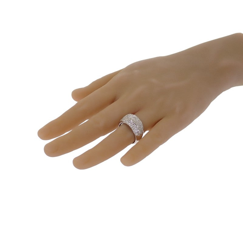 デザインジュエリー パヴェダイヤ 18号 リング Pt900プラチナ ダイヤモンド レディース メンズ【中古】【Aランク】