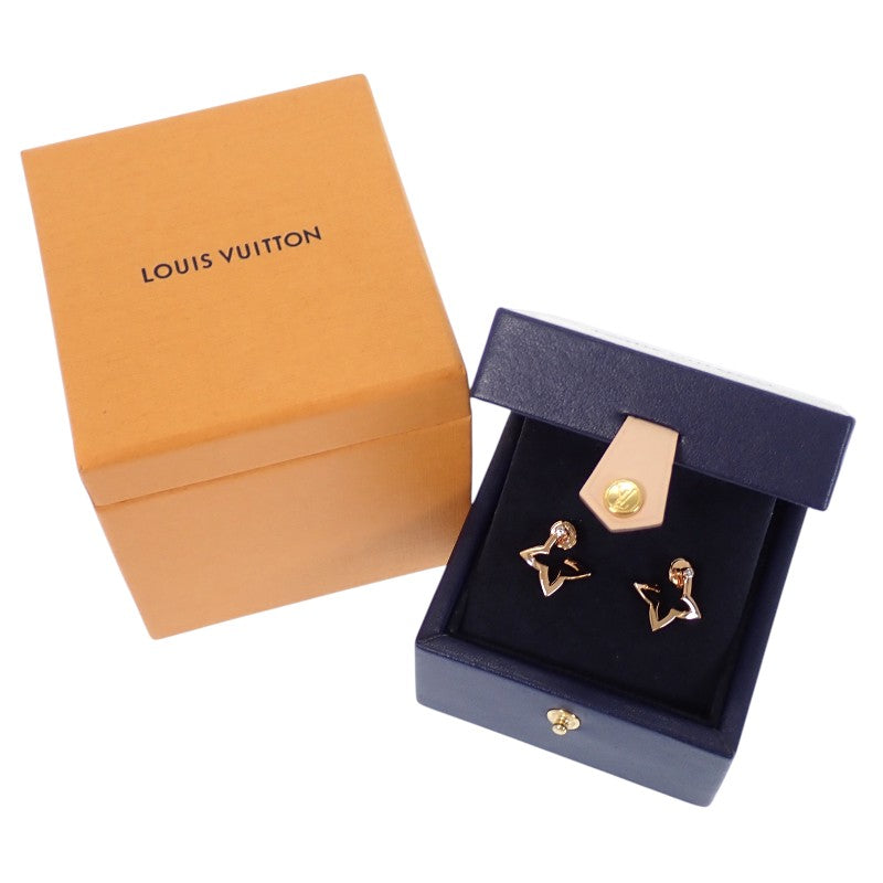 ルイヴィトン LOUIS VUITTON フープピアス オンブレ ブロッサム Q06968 ピアス K18ピンクゴールド ダイヤモンド レディース【中古】【Aランク】