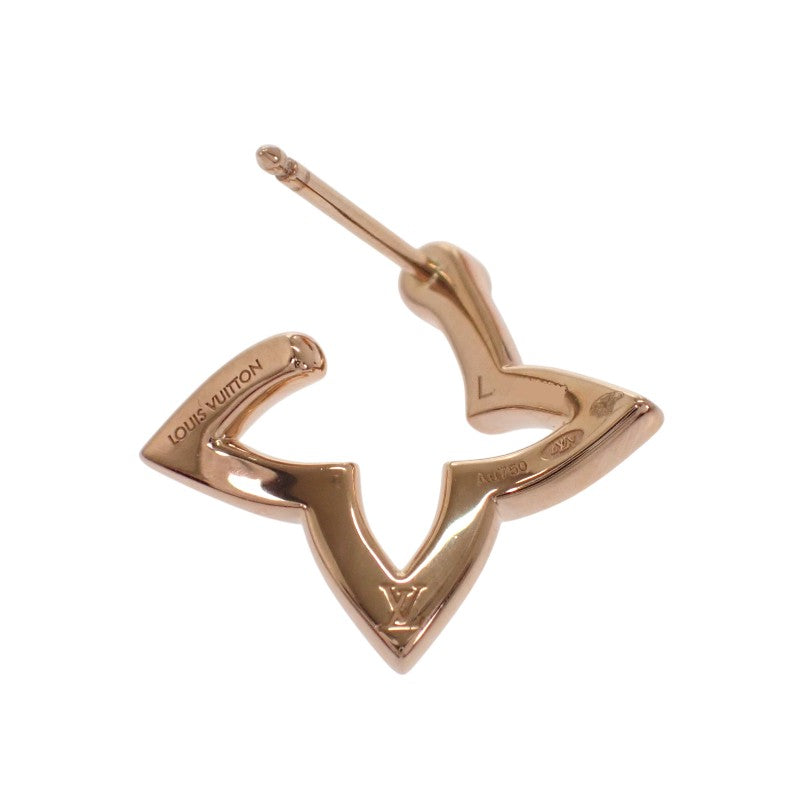 ルイヴィトン LOUIS VUITTON フープピアス オンブレ ブロッサム Q06968 ピアス K18ピンクゴールド ダイヤモンド レディース【中古】【Aランク】