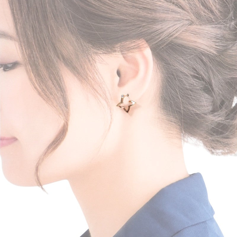 ルイヴィトン LOUIS VUITTON フープピアス オンブレ ブロッサム Q06968 ピアス K18ピンクゴールド ダイヤモンド レディース【中古】【Aランク】