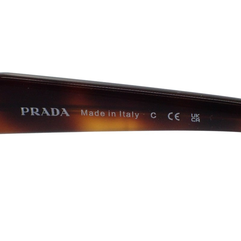 プラダ PRADA アイウェア コレクション SPR65Z_EZVN_FE70L_C_055 サングラス メタル ダークグリーン ブラウン レディース【中古】【Aランク】