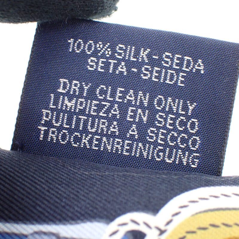 エルメス HERMES ツイリー BRIDES de GALA スカーフ シルク ネイビー レディース【中古】【Aランク】