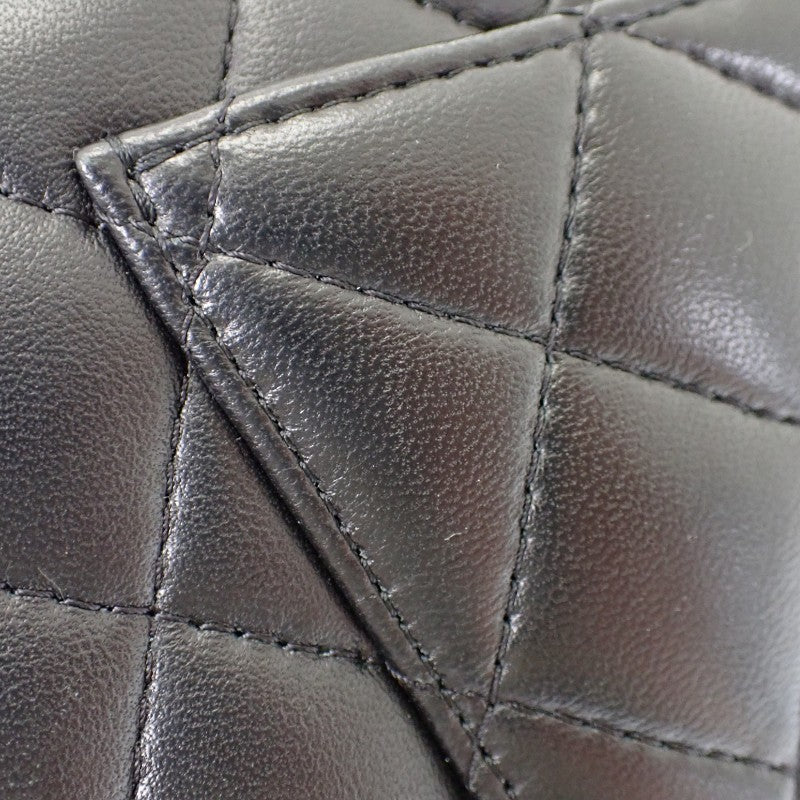 シャネル CHANEL トップハンドル ミニフラップ AS2431_B06660_94305 ショルダーバッグ ラムスキン ブラック ゴールド金具 レディース【中古】【ABランク】