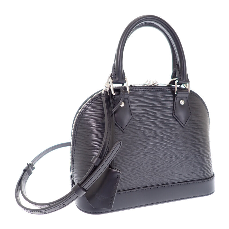 LV LOUIS VUITTON Alma BB M40862 Epi 兩用包 Epi皮革 黑色 銀色金屬件 女款【中古】【A級品】