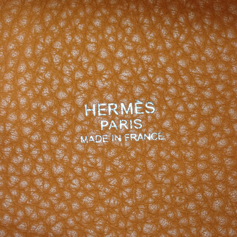 エルメス HERMES ピコタンロックPM ハンドバッグ トリヨンクレマンス オレンジ シルバー金具 レディース【中古】【Aランク】