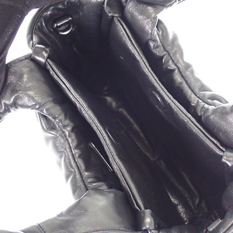 プラダ PRADA パデットミニ 1BA359 ハンドバッグ レザー ブラック シルバー金具 レディース【中古】【ABランク】