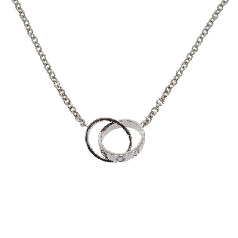美品　Cartier ラブネックレス　ホワイトゴールド　B7212500 K18 カルティエ CARTIER LOVE ベビーラブ B7212500 ネックレス K18ホワイト