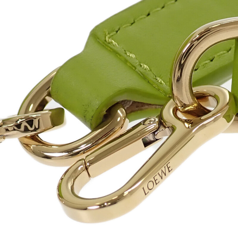 ロエベ LOEWE フラメンコクラッチ ミディアム A411FC1XBF 2WAYバッグ ショルダーバッグ カーフ ライムイエロー レディース【中古】【Aランク】