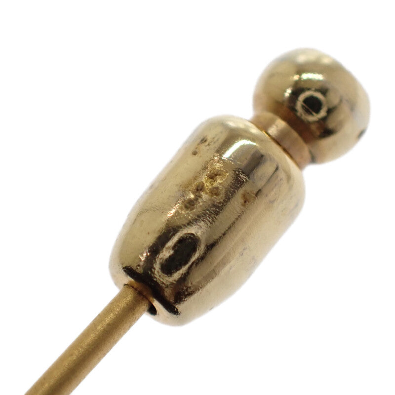 エルメス HERMES セリエ シェル ピン ブローチ メタル シェル ゴールド ブラウン メンズ レディース【中古】【ABランク】