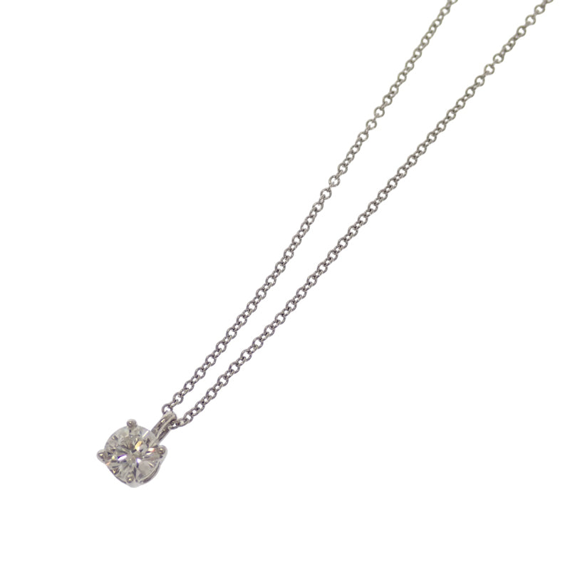 ティファニー TIFFANY&Co. ソリティア 1PD ネックレス Pt950プラチナ ダイヤモンド レディース【中古】【Aランク】