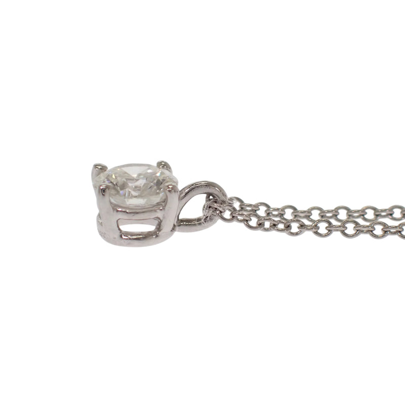 ティファニー TIFFANY&Co. ソリティア 1PD ネックレス Pt950プラチナ ダイヤモンド レディース【中古】【Aランク】