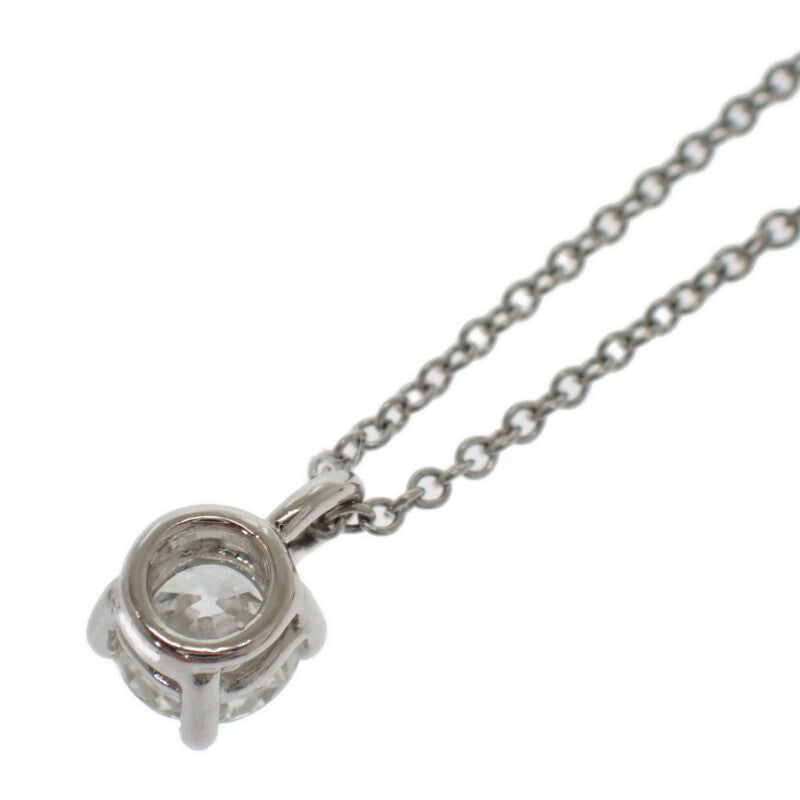 ティファニー TIFFANY&Co. ソリティア 1PD ネックレス Pt950プラチナ ダイヤモンド レディース【中古】【Aランク】
