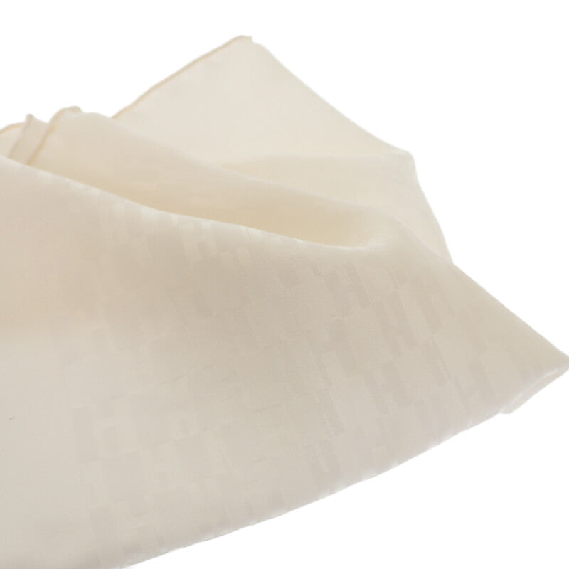 エルメス HERMES ポケットチーフ グランH H050575T 31 スカーフ シルク ホワイト メンズ【中古】【Aランク】