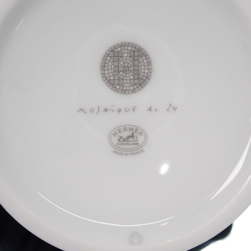 エルメス HERMES モザイク24 マグカップ ポーセリン グレー【中古】【Sランク】