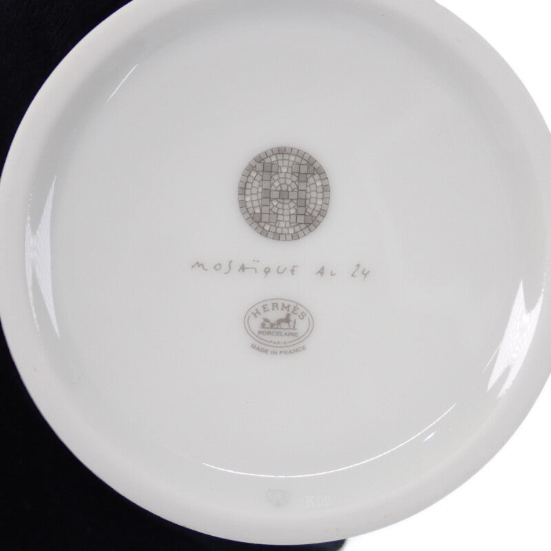 愛馬仕 HERMES 馬賽克24 馬克杯 陶瓷 灰色【中古】【S級】
