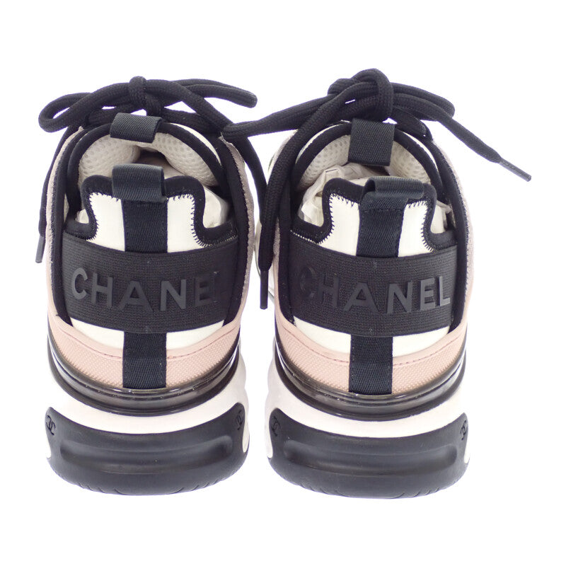 シャネル CHANEL ココマーク G39982_Y56536_K5852 スニーカー カーフ スウェード ピンク ホワイト レディース【中古】【Aランク】