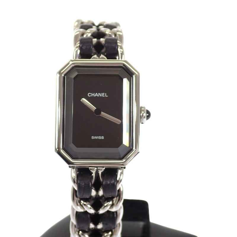 シャネル CHANEL プルミエール M H0451 腕時計 ステンレススチール クオーツ ブラック文字盤 レディース【中古】【Aランク】