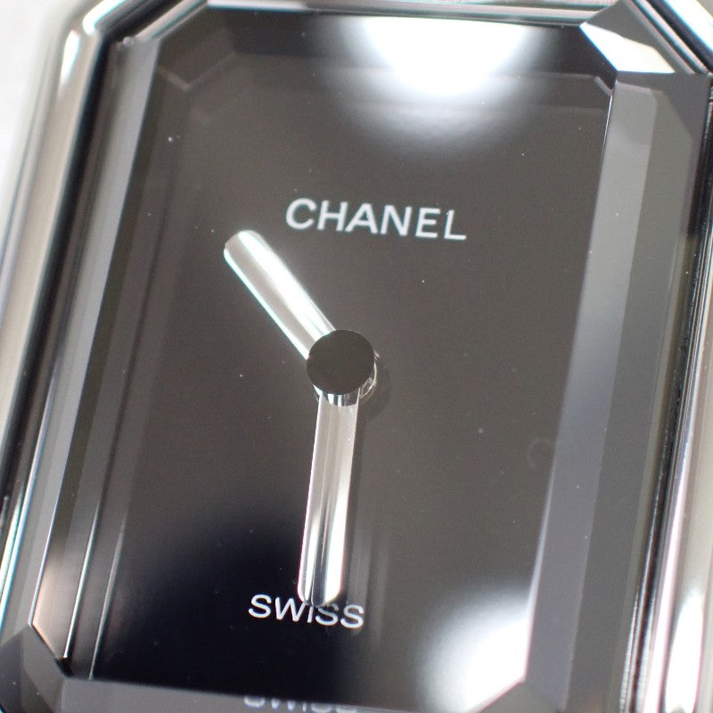 シャネル CHANEL プルミエール M H0451 腕時計 ステンレススチール クオーツ ブラック文字盤 レディース【中古】【Aランク】