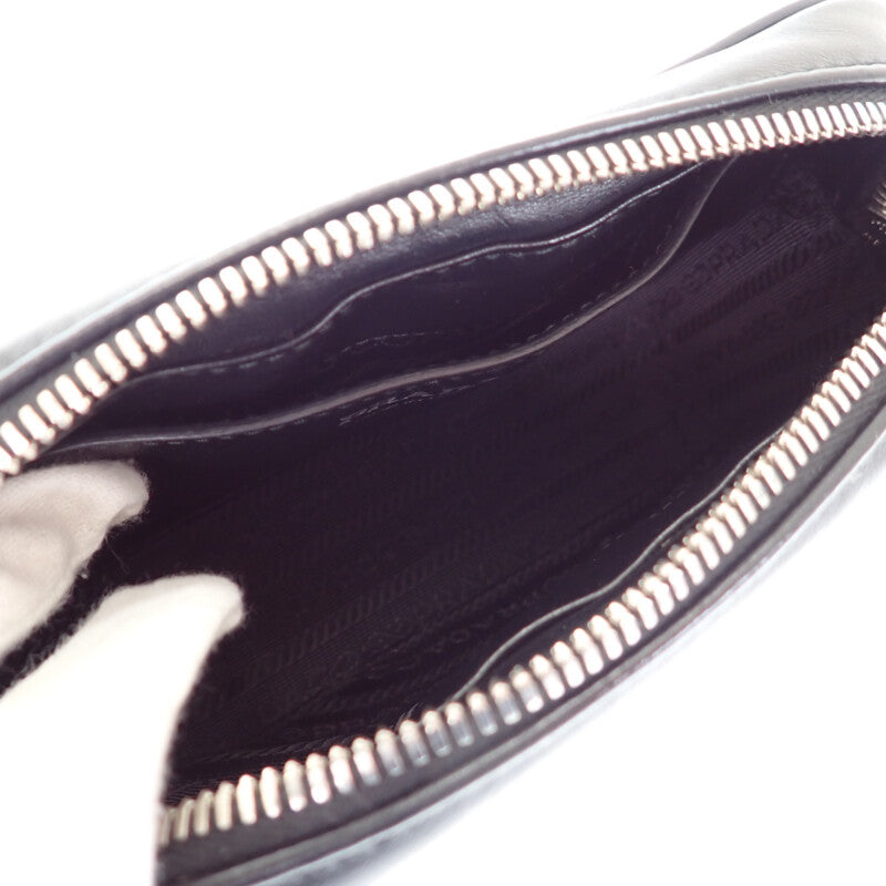 プラダ PRADA ダイアグラム ショルダー 1BH084_2D91_V_COI ショルダーバッグ カーフスキン ブラック シルバー金具 レディース【中古】【Aランク】