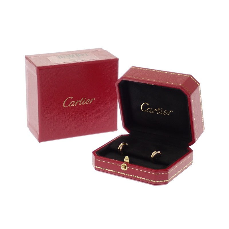 Cartier 卡地亞 Trinity 耳環 舊款 B8017100 耳飾 K18黃金 K18玫瑰金 K18白金 女士【中古】【A級品】
