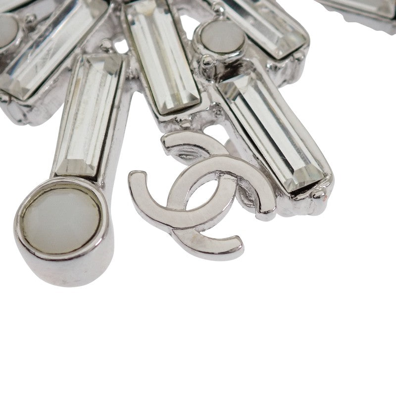 シャネル CHANEL スノー スター ブローチ メタル シルバー レディース【中古】【ABランク】