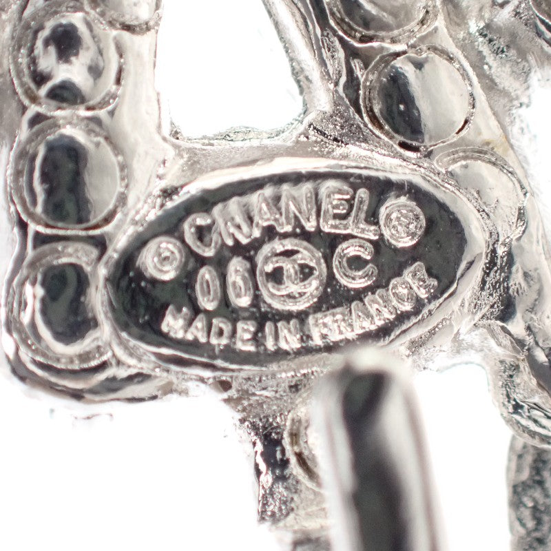 香奈兒 CHANEL 雪花 星星 胸針 金屬 銀色 女款【中古】【AB級】