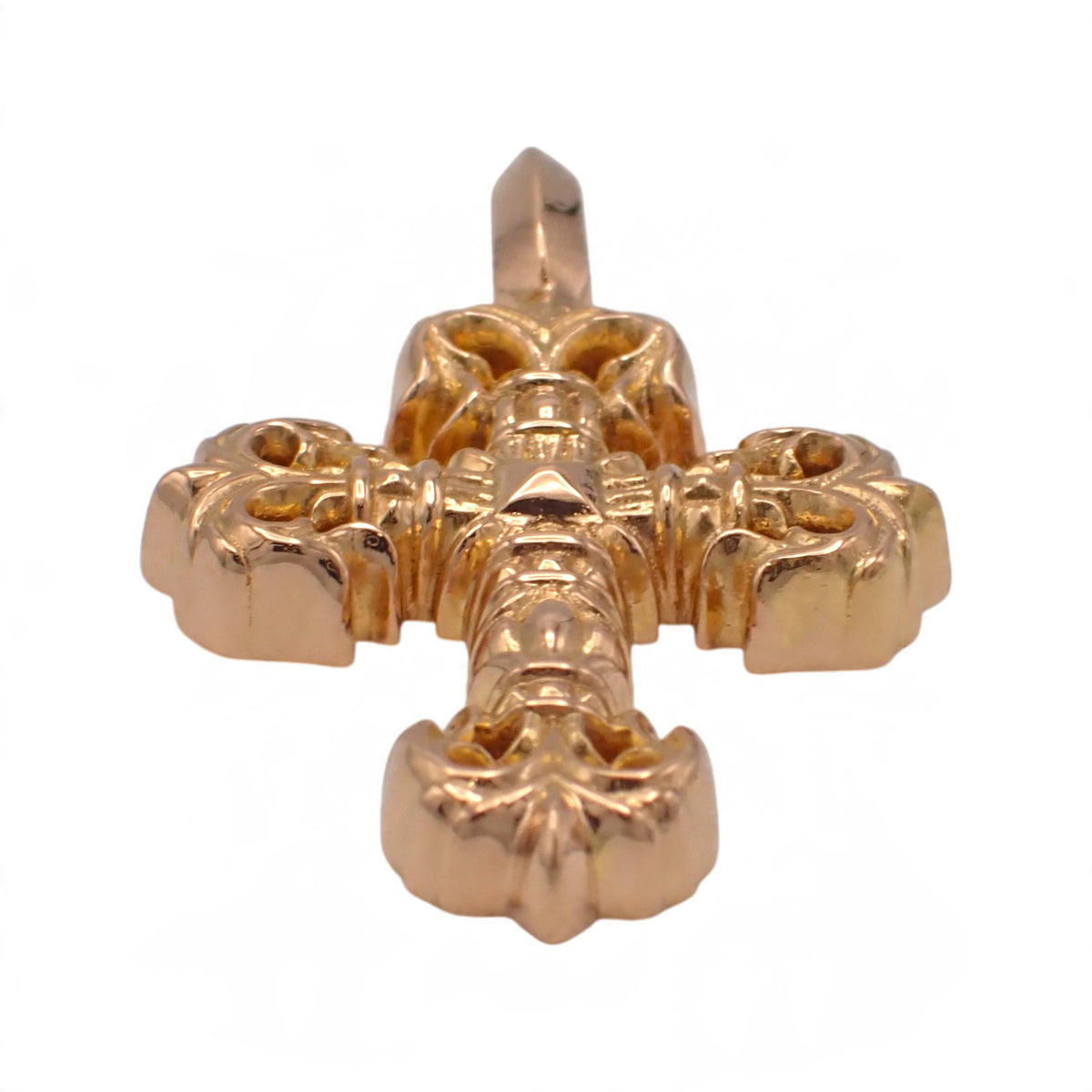 クロムハーツ CHROME HEARTS タイニー フィリグリークロス チャーム K22ゴールド メンズ【中古】【ABランク】