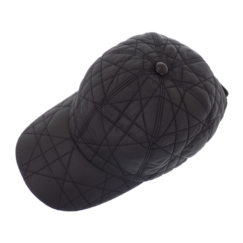 ディオール Dior D-PLAYER 56 25PCA922A153 キャップ ナイロン ブラック Noir レディース【中古】【Aランク】