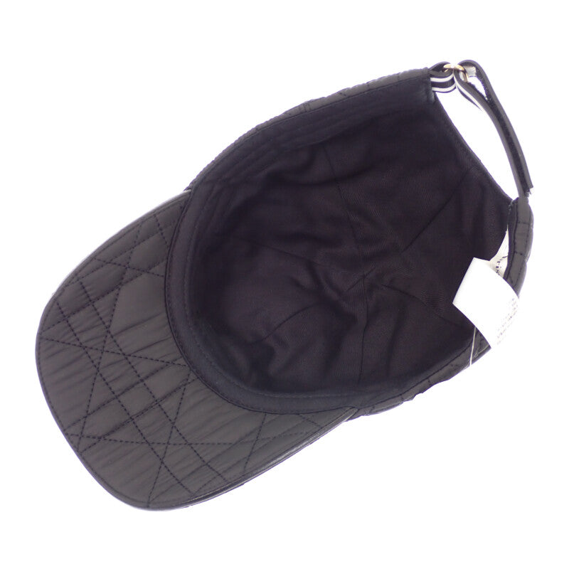 ディオール Dior D-PLAYER 56 25PCA922A153 キャップ ナイロン ブラック Noir レディース【中古】【Aランク】