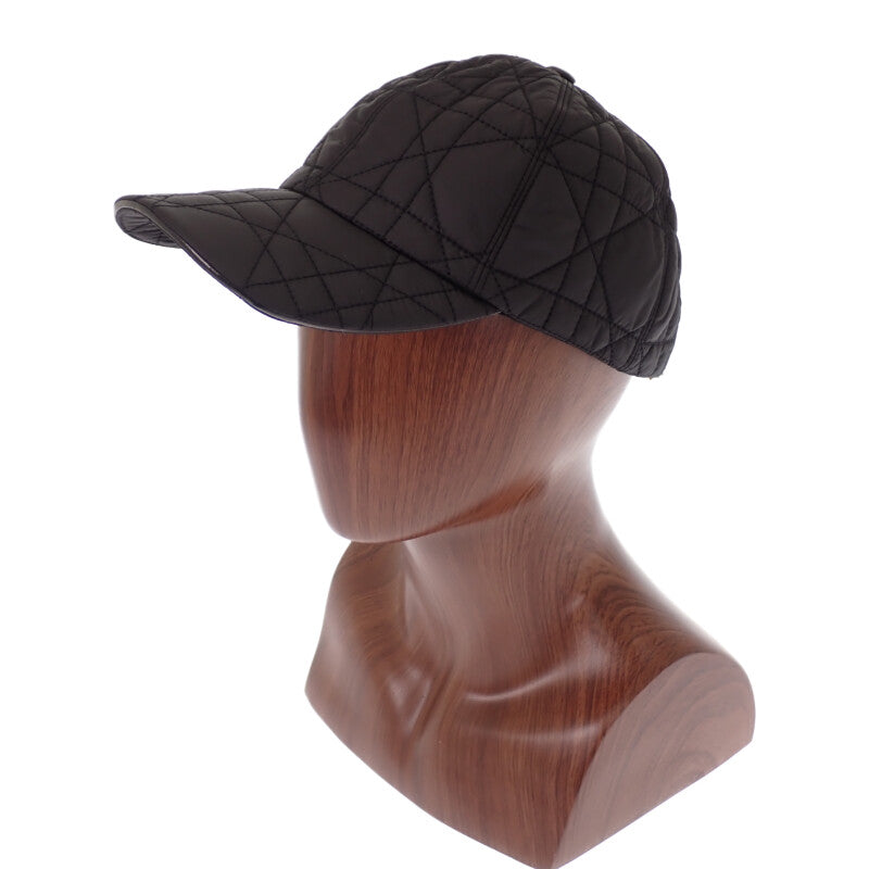 ディオール Dior D-PLAYER 56 25PCA922A153 キャップ ナイロン ブラック Noir レディース【中古】【Aランク】