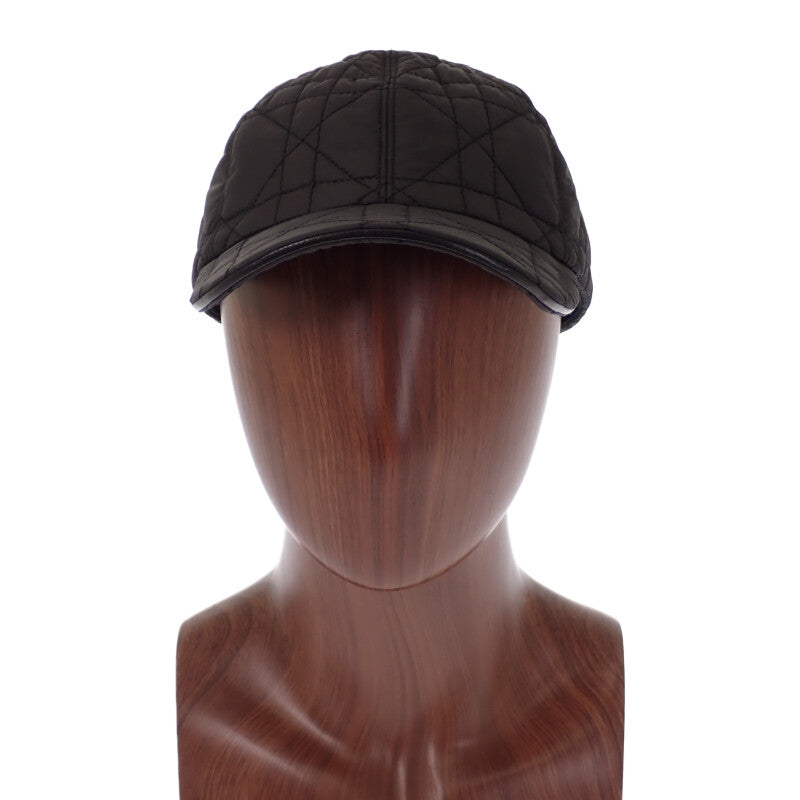 ディオール Dior D-PLAYER 56 25PCA922A153 キャップ ナイロン ブラック Noir レディース【中古】【Aランク】