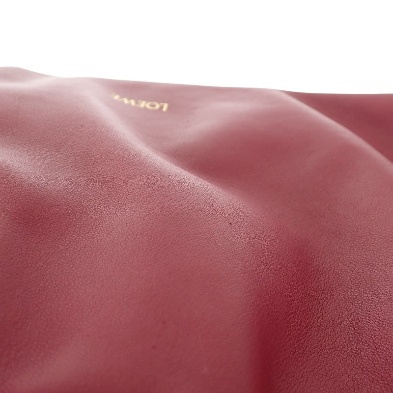 ロエベ LOEWE フラメンコパース A411FCRX75 ショルダーバッグ ラムスキン ボルドー ダークバーガンディ ゴールド金具 レディース【中古】【ABランク】