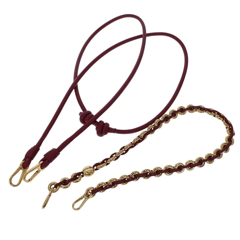 ロエベ LOEWE フラメンコパース A411FCRX75 ショルダーバッグ ラムスキン ボルドー ダークバーガンディ ゴールド金具 レディース【中古】【ABランク】