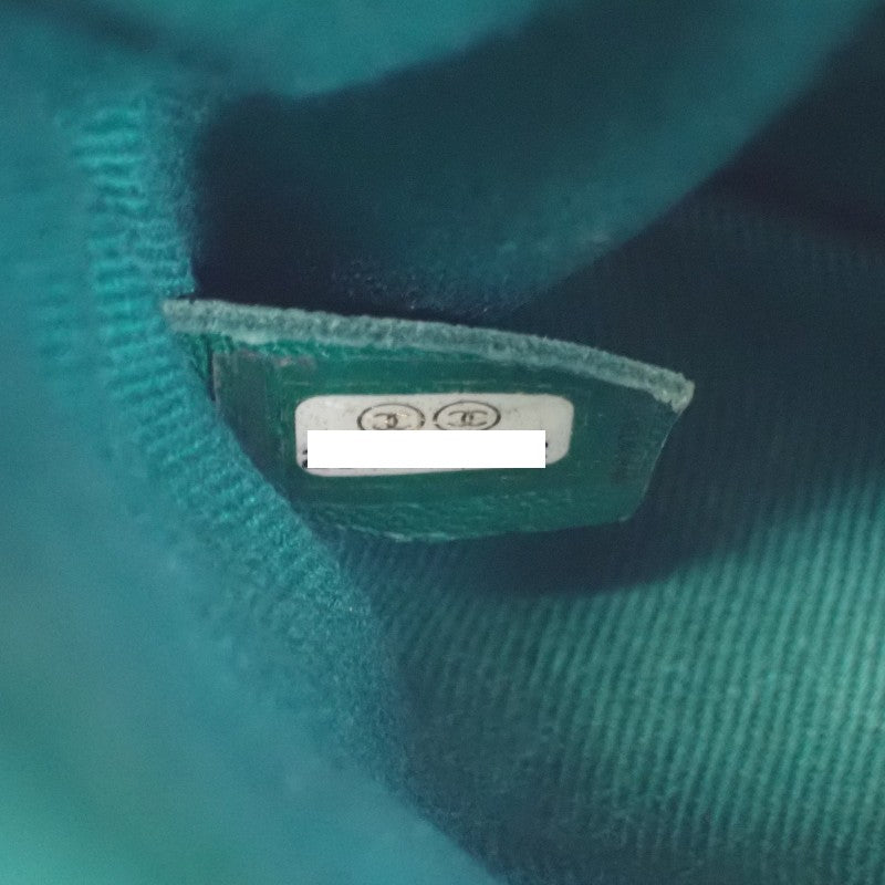 シャネル CHANEL ココハンドルXS トップハンドル A92990 2WAYバッグ キャビアスキン グリーン ゴールド金具 レディース【中古】【ABランク】