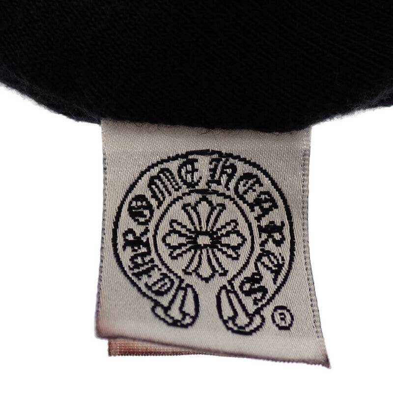 クロムハーツ CHROME HEARTS 90s サーマル ビーニー ヴィンテージ ニットキャップ コットン ブラック メンズ ユニセックス【中古】【ABランク】