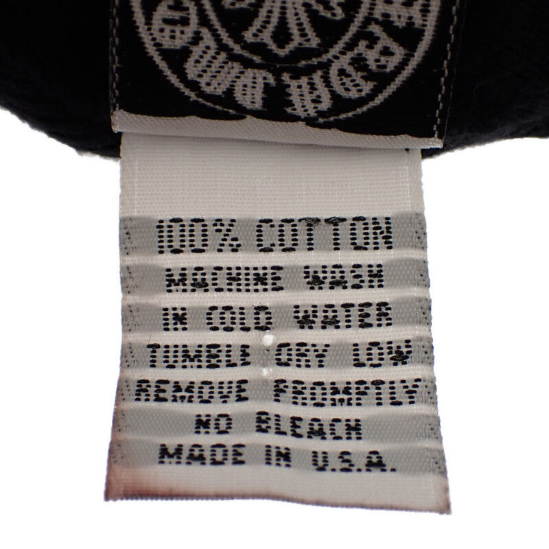 クロムハーツ CHROME HEARTS 90s サーマル ビーニー ニットキャップ コットン ブラック メンズ ユニセックス【中古】【ABランク】