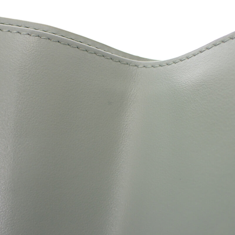 ボッテガヴェネタ BOTTEGA VENETA タイニー 三つ折りウォレット 751156VCPP68369 三つ折り財布 イントレチャート グリーン ニューセージ トラバーチン ゴールド金具 レディース メンズ【中古】【Aランク】