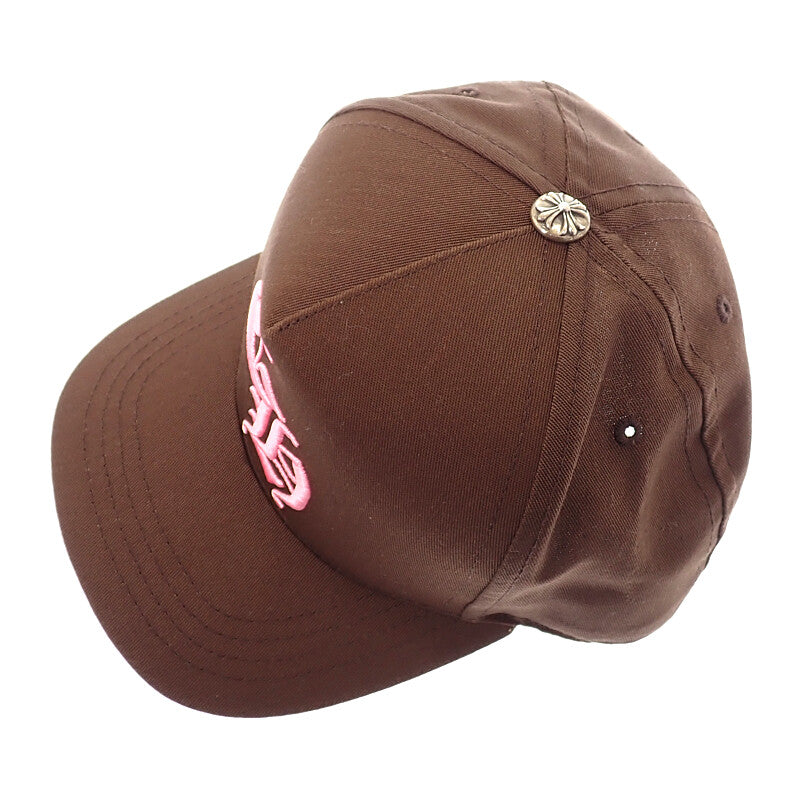 クロムハーツ CHROME HEARTS ベースボールキャップ 5 PANEL CAP キャップ コットン ポリエステル シルバー925 ブラウン メンズ【中古】【Aランク】