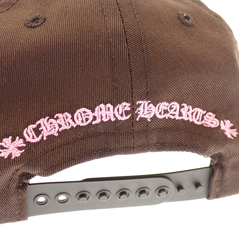 クロムハーツ CHROME HEARTS ベースボールキャップ 5 PANEL CAP キャップ コットン ポリエステル シルバー925 ブラウン メンズ【中古】【Aランク】