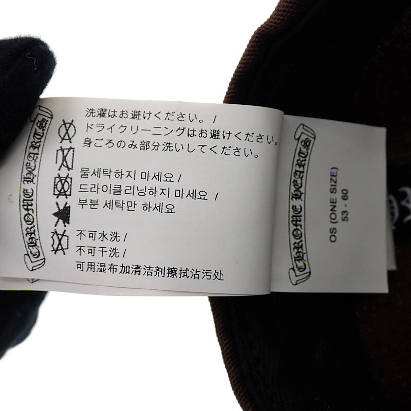 クロムハーツ CHROME HEARTS ベースボールキャップ 5 PANEL CAP キャップ コットン ポリエステル シルバー925 ブラウン メンズ【中古】【Aランク】