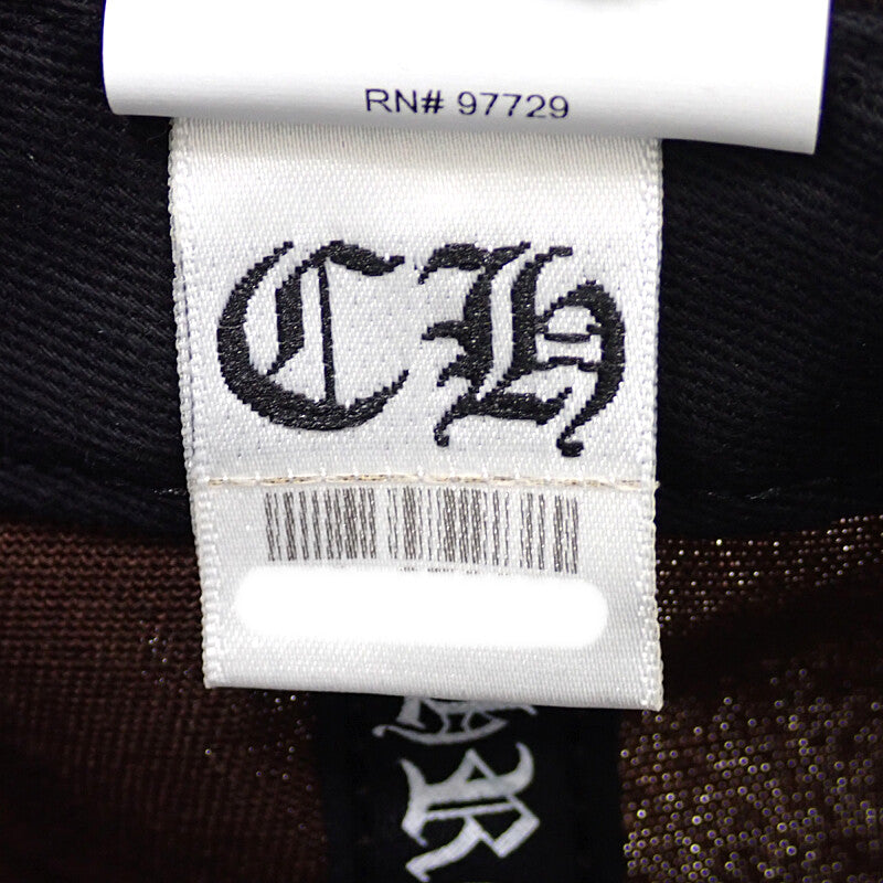 クロムハーツ CHROME HEARTS ベースボールキャップ 5 PANEL CAP キャップ コットン ポリエステル シルバー925 ブラウン メンズ【中古】【Aランク】