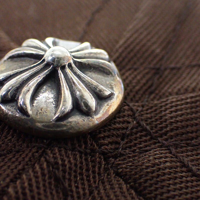 クロムハーツ CHROME HEARTS ベースボールキャップ 5 PANEL CAP キャップ コットン ポリエステル シルバー925 ブラウン メンズ【中古】【Aランク】