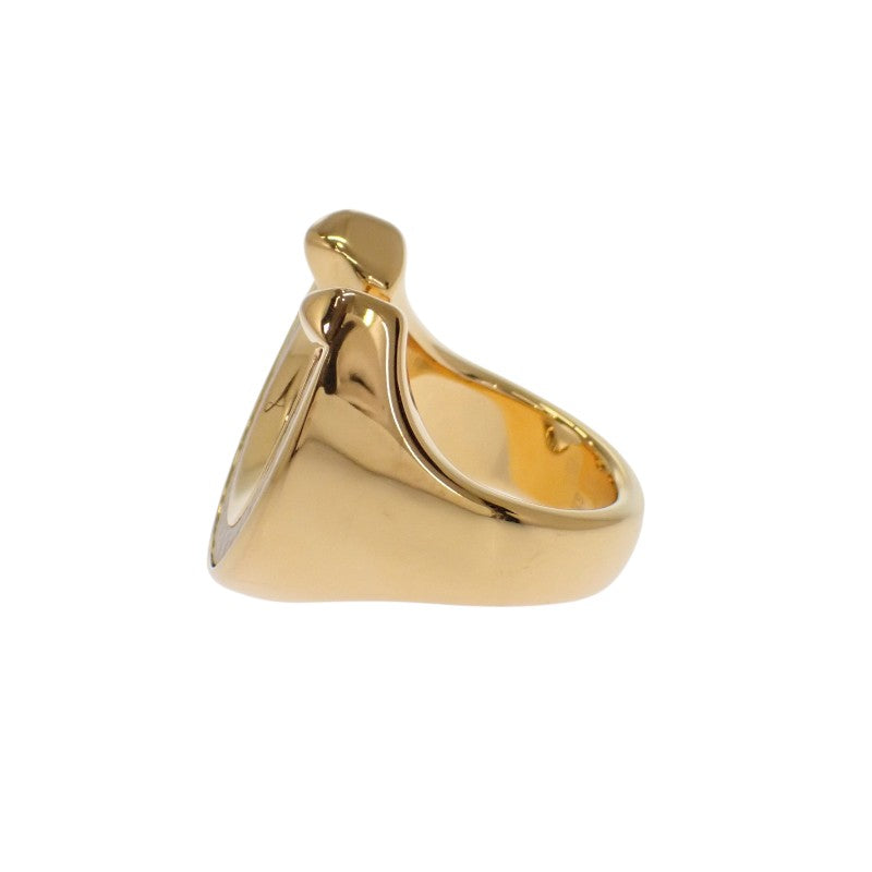 HERMES Joquet Large Model Ring #13 GP Gold Craie Ladies