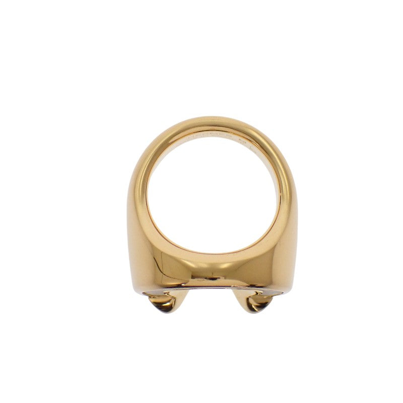 HERMES Joquet Large Model Ring #13 GP Gold Craie Ladies