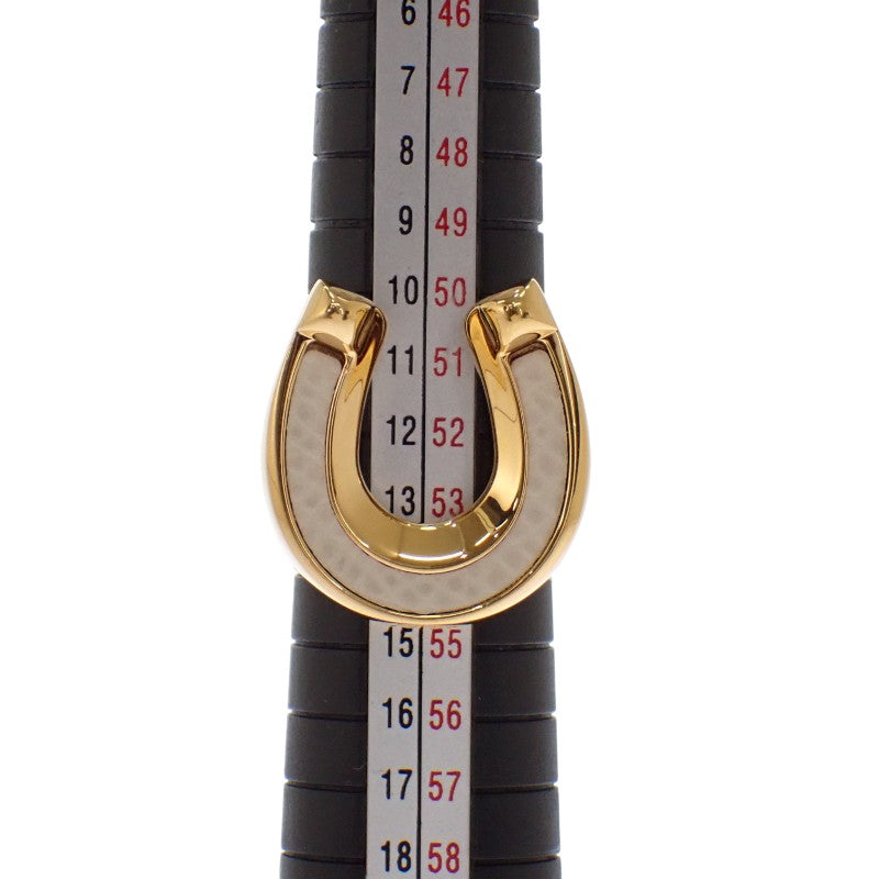 HERMES Joquet Large Model Ring #13 GP Gold Craie Ladies