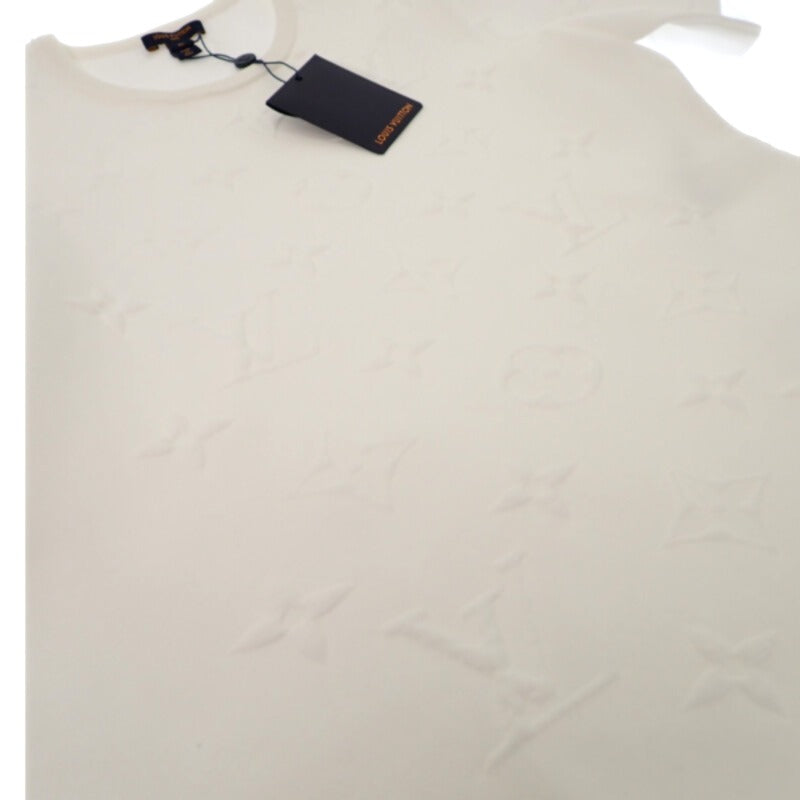 ルイヴィトン LOUIS VUITTON 3Dモノグラム Tシャツ XL モノグラム 半袖Tシャツ コットン ナイロン ホワイト レディース【中古】【Aランク】