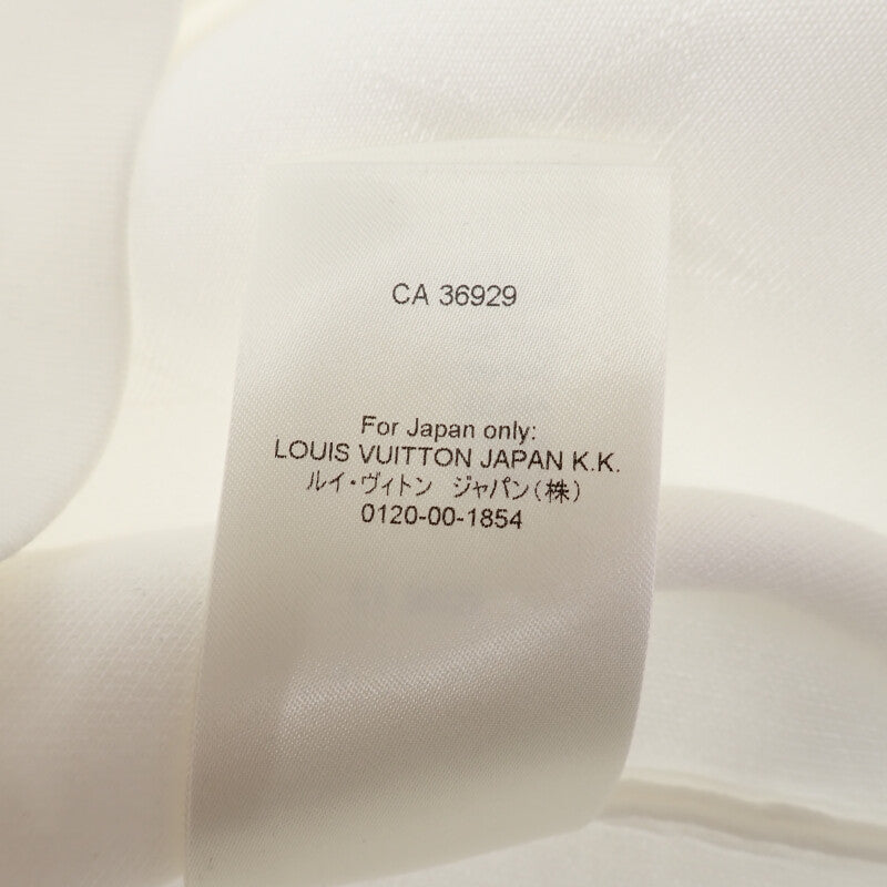 路易威登 LOUIS VUITTON 3D Monogram T恤 XL Monogram 短袖T恤 棉 尼龍 白色 女款【二手】【A級】