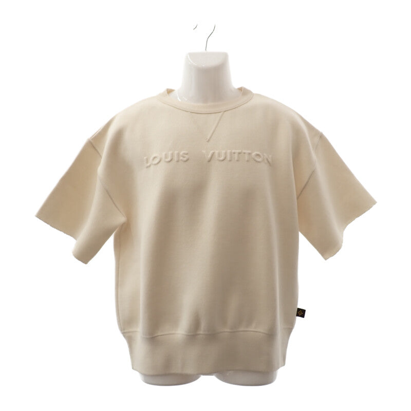 ルイヴィトン LOUIS VUITTON エンボスシグネチャーセーター S ニット ウール カシミヤ ナイロン ホワイト レディース メンズ ユニセックス【中古】【Aランク】